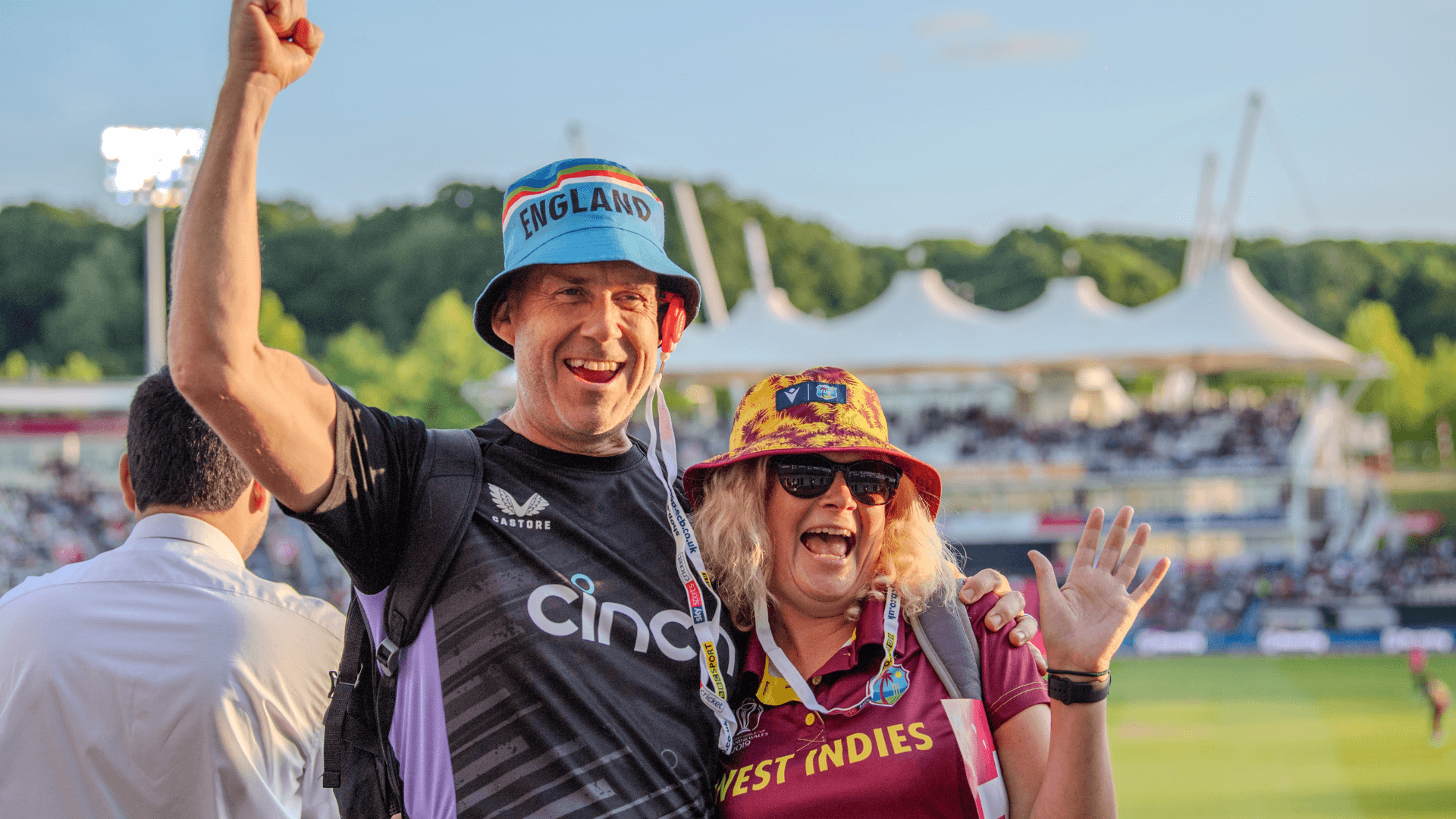 Cricket fans at Utilita Bowl
