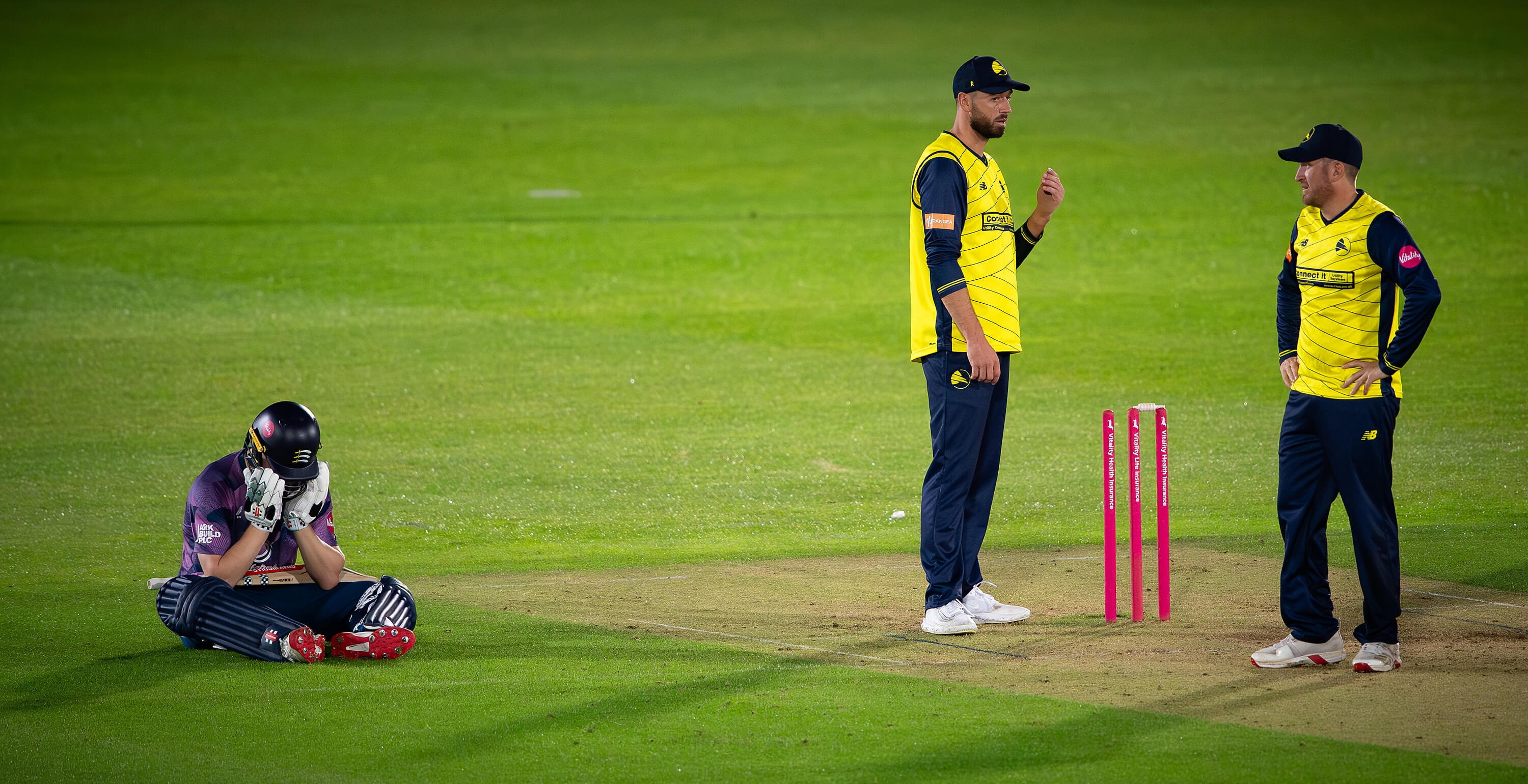 Mixed emotions for Hampshire Hawks and Middlesex as the rain-affected Vitality Blast match ends in a tie at Utilita Bowl