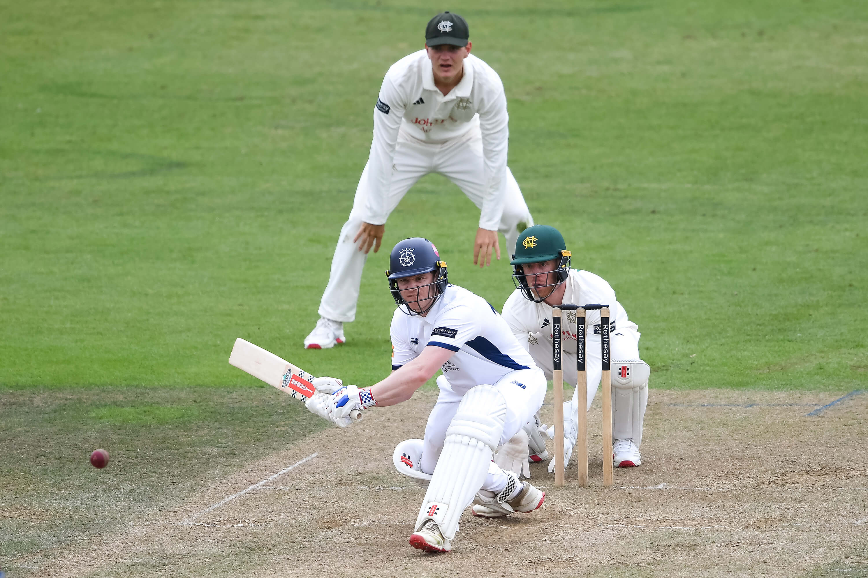Ben Brown of Hampshire batting during the Rothesay County Championship match between Hampshire and Nottinghamshire at Utilita Bowl